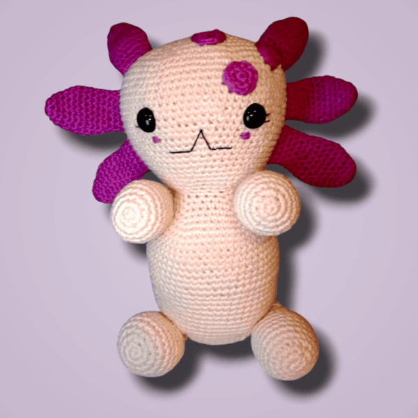 ajolote-11 Ajolote Rosa: El Amigurumi Tejido que Despierta la Nostalgia