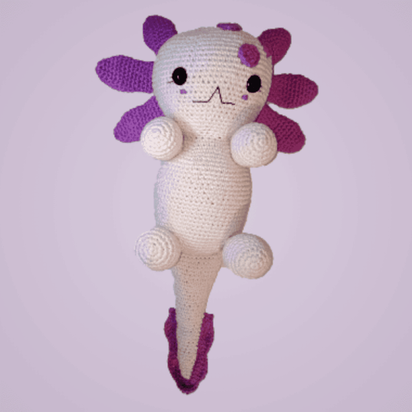 ajolote-14 Ajolote Rosa: El Amigurumi Tejido que Despierta la Nostalgia