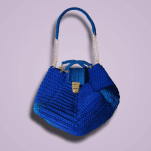 Bolsa Elegante Tote de Mano Tejida a Crochet