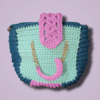 Bolsa Tote Tejida a Crochet - Modelo Acordeón