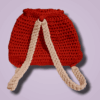 Bolsa Tipo Mochila - Tejida A Crochet - Hecha A Mano