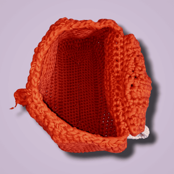 Bolsa Tipo Mochila - Tejida A Crochet - Hecha A Mano
