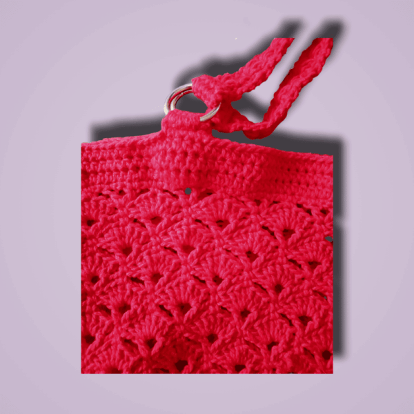 bolso-28 Bolsa Tejida a Crochet Punto Abanico: Elegancia hecha a mano