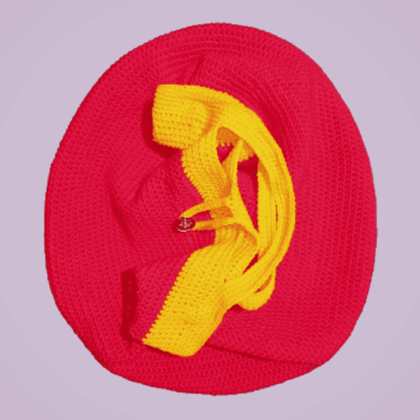 Bolsa Semicircular Tejida A Crochet: Diseño Con Cariño