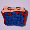bolso-38 Bolsa Tipo Flap Cuadrado - Tejida A Crochet - Hecho A Mano