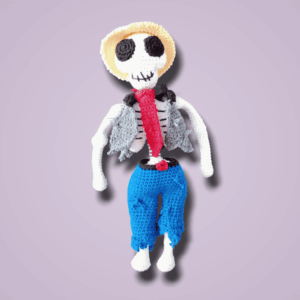 Esqueleto Artesanal Decorativo - Hecho A Mano - Tejido A Crochet