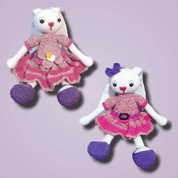 Conejita Lilith: Regreso A La Infancia - Amigurumi Hecho A Mano