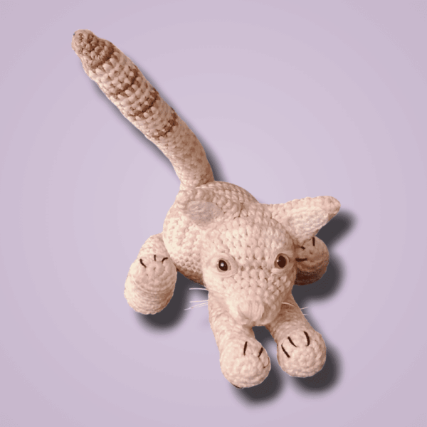 gato-19 Gato Adorable Amigurumi - Tejido A Mano - Un Tierno Regalo