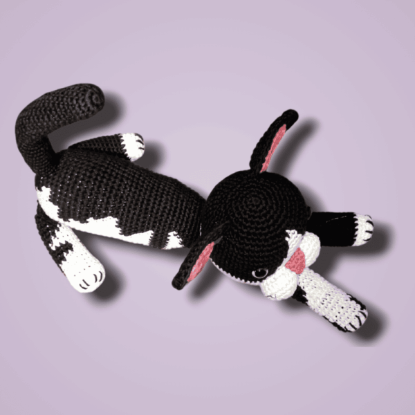 gato-27 Tierno Gato Amigurumi - Regalo Hecho A Mano - Tejido A Crochet