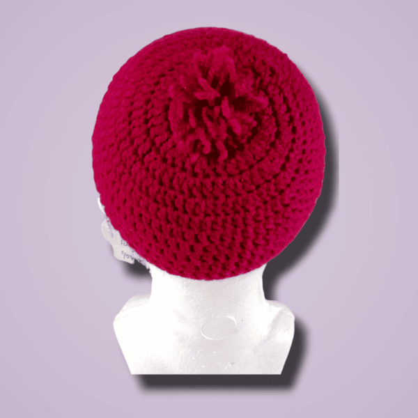 gorro-10-2 Gorro de Bebé Bugambilia: Elegancia y Calidez Hecho a Mano