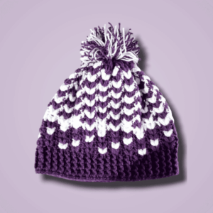 Gorro morado tejido a mano: Estilo único y calidez para tu invierno