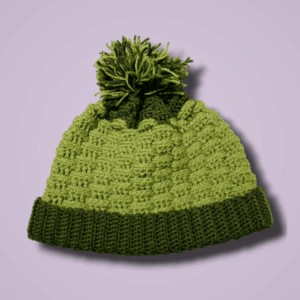 Gorro Verde a Crochet | Regalo Hecho a Mano | Personalizable