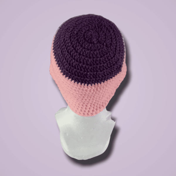 gorro-23 Bonito Gorro Tejido Para Niña - Hecho A Mano - Tejido A Crochet