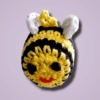 Polenia Abeja Aventurera | Amigurumi Llavero para Exploradores