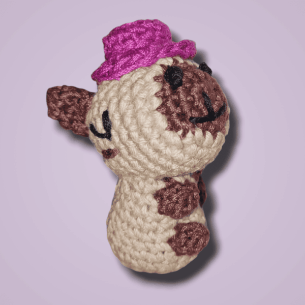 Llavero De Capibara Amigurumi: Ternura Y Calma En Tus Manos