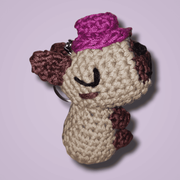 Llavero De Capibara Amigurumi: Ternura Y Calma En Tus Manos