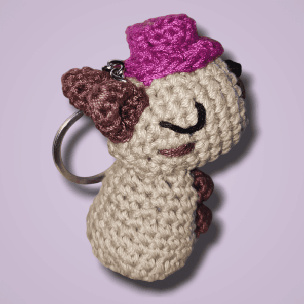 Llavero De Capibara Amigurumi: Ternura Y Calma En Tus Manos
