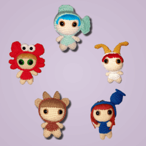 Llavero Signos Zodiacales: ¡Tu Amigurumi Astral Personalizado!