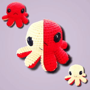 Pulpito Reversible: Amigurumi Que Abraza las Emociones