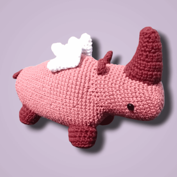 Rino-Alas: Amigurumi Rinoceronte Mágico | Regalo Personalizado